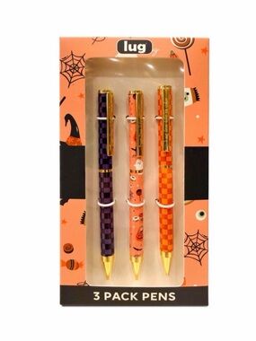 🎃👻 Lug Scribble Pens - 3pk - Haunted Squares NIB 👻🎃 PRICE FIRM